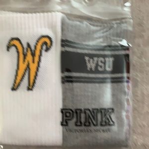 Pink VS socks WSU